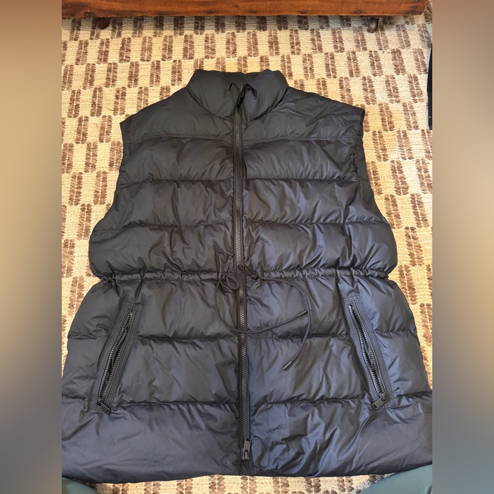 Athleta Black Quilted Puffer Vest